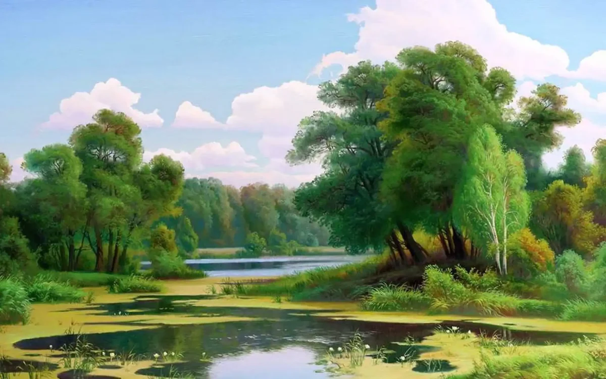 Картины пейзажи художник Долгополов Виктор