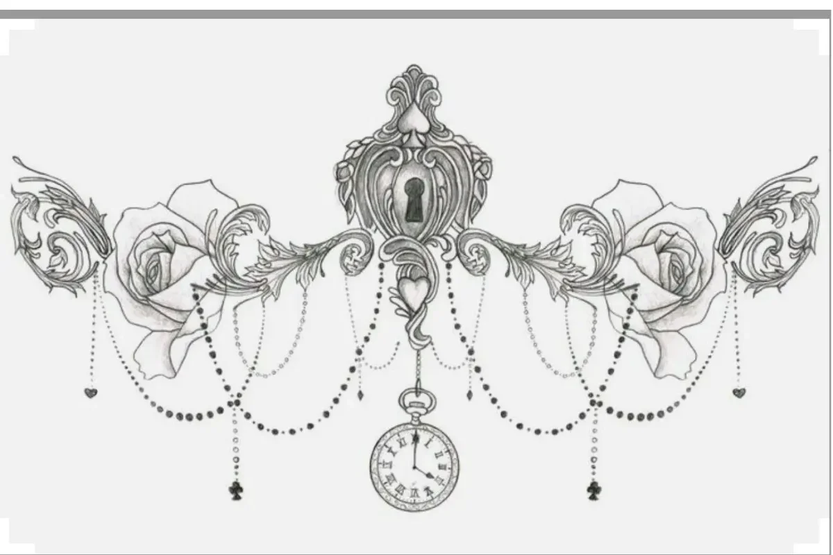 Тату эскизы под грудину