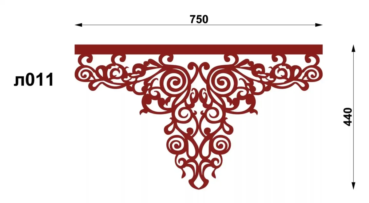 Ажурные ламбрекены трафареты