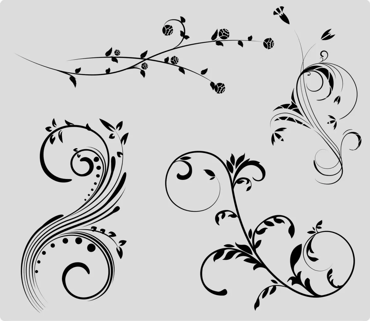 Красивый цветочный узор целиком вектор