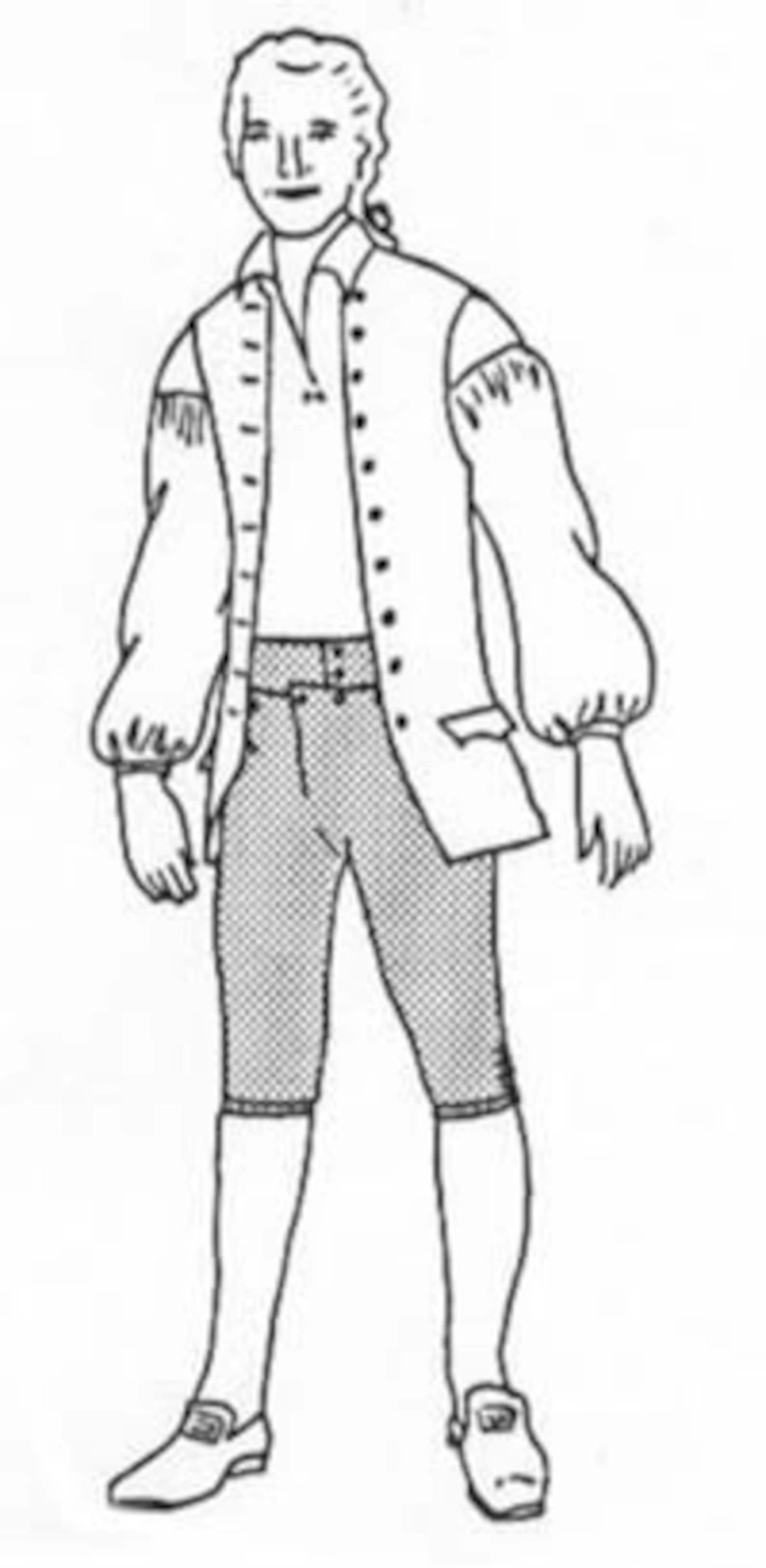 Нарисовать человека в костюме