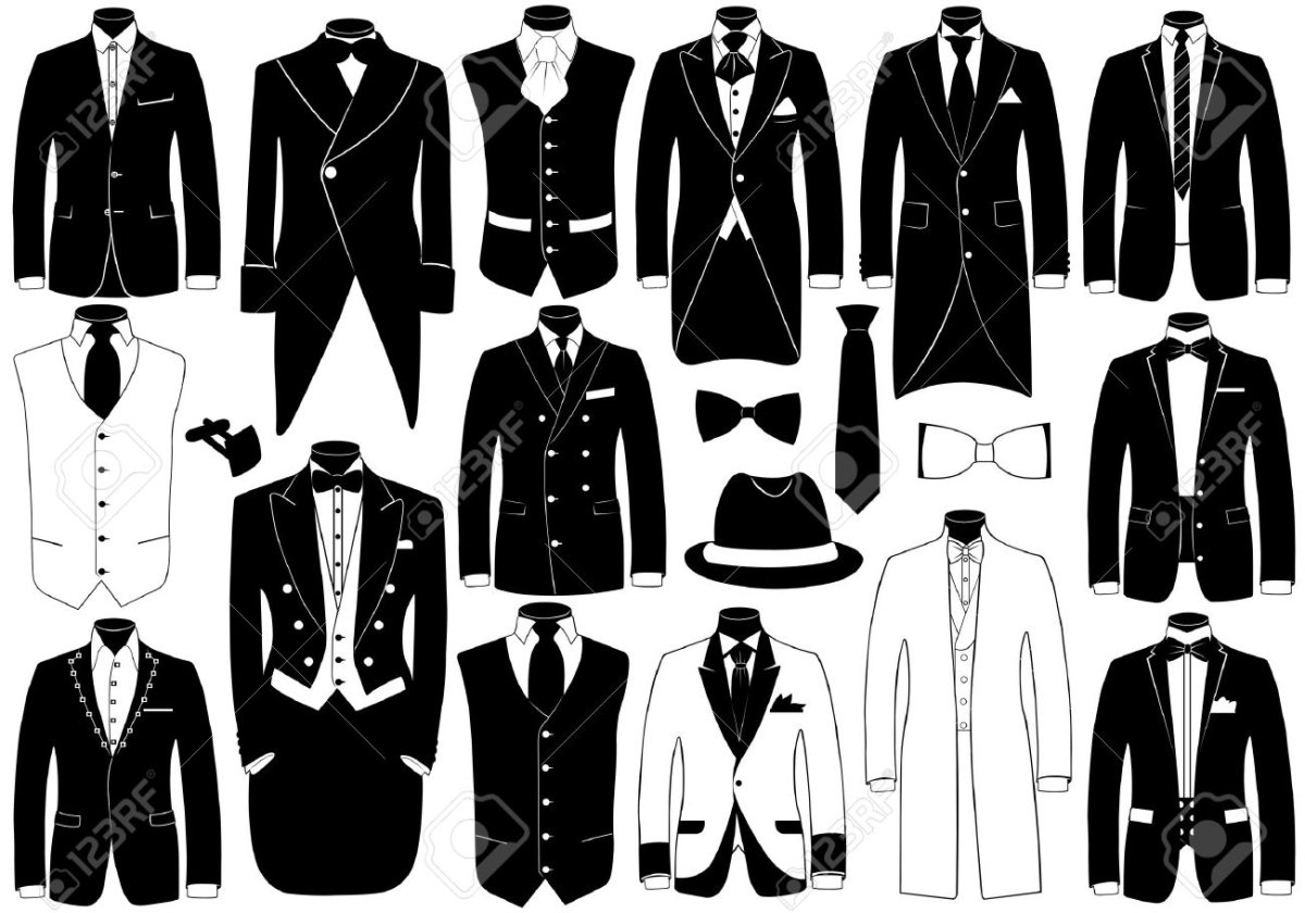 Наброски дизайнеров мужской одежды