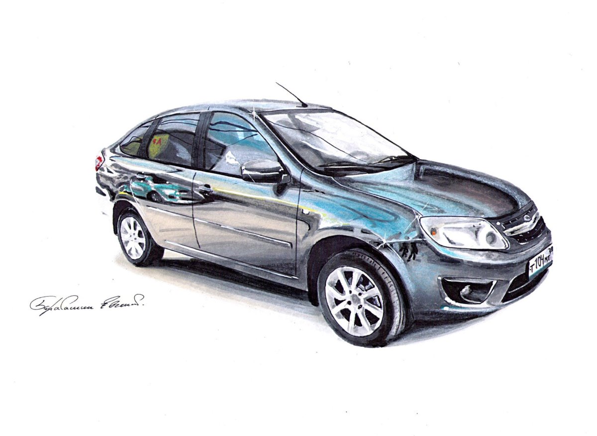 Лада Калина кросс раскраска