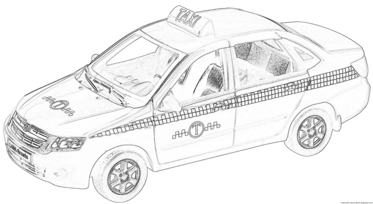 Раскраска Лада Гранта