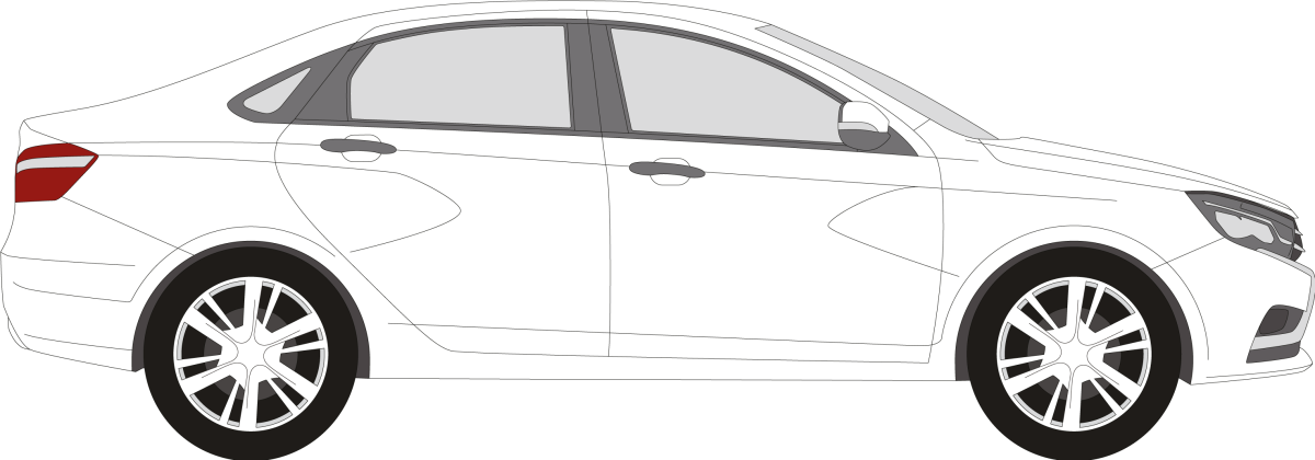 Лада Веста кросс чертеж