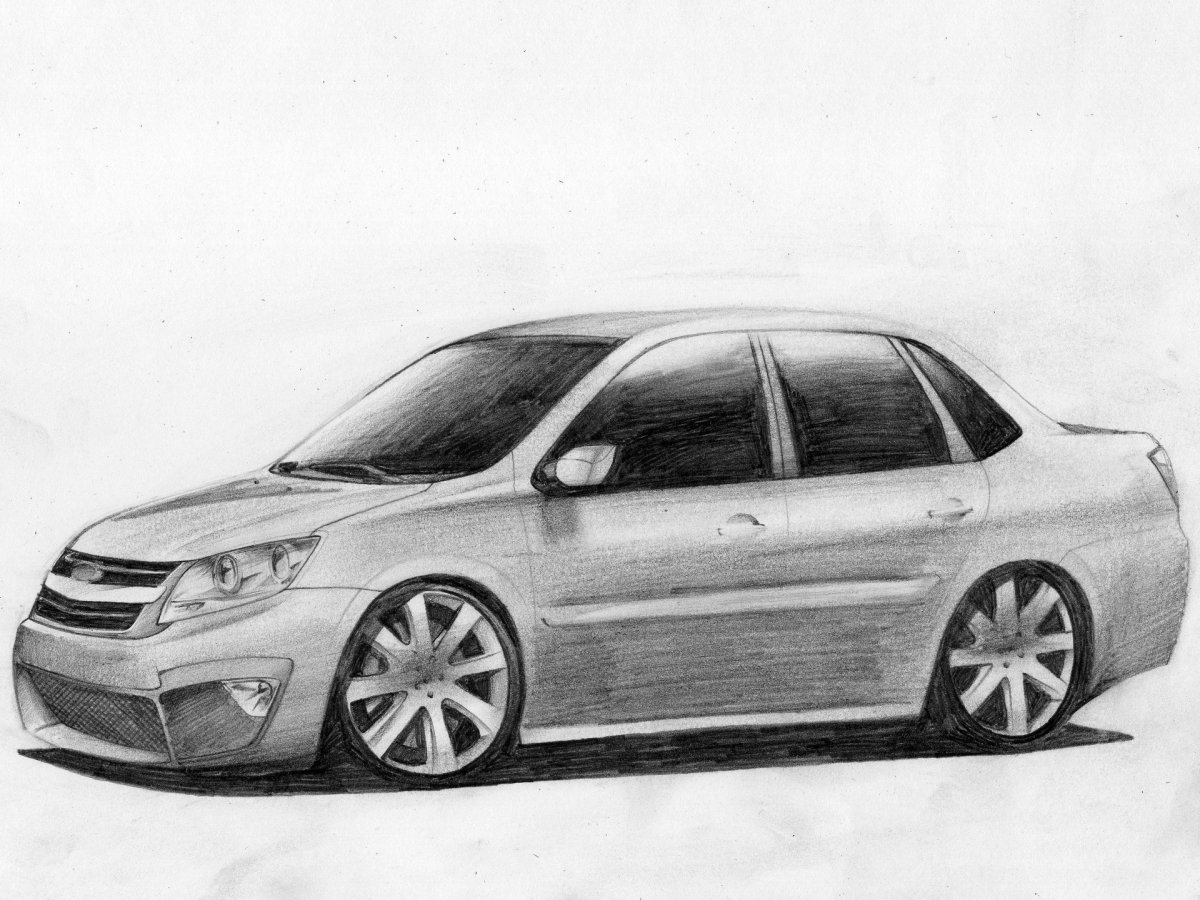 Наклейка на гранту сбоку