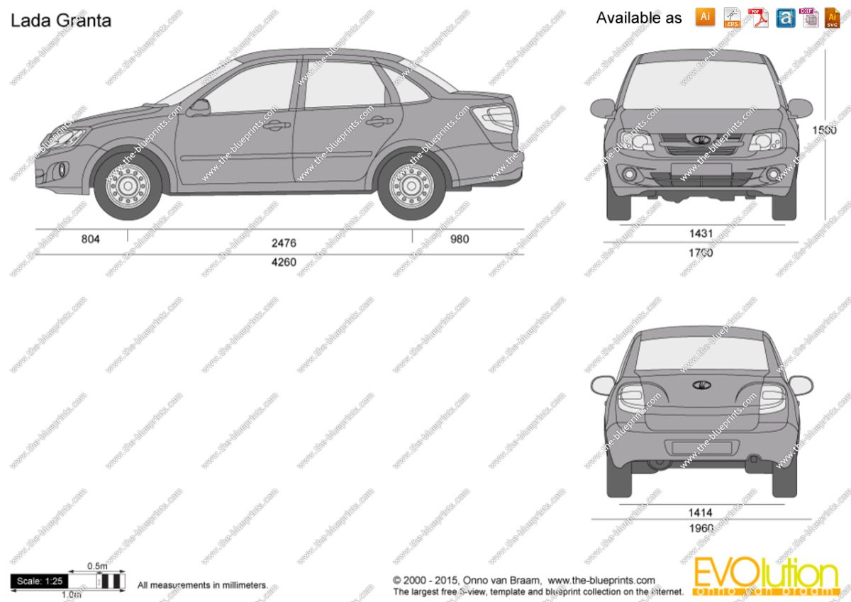 Киа Рио рисунок карандашом сбоку