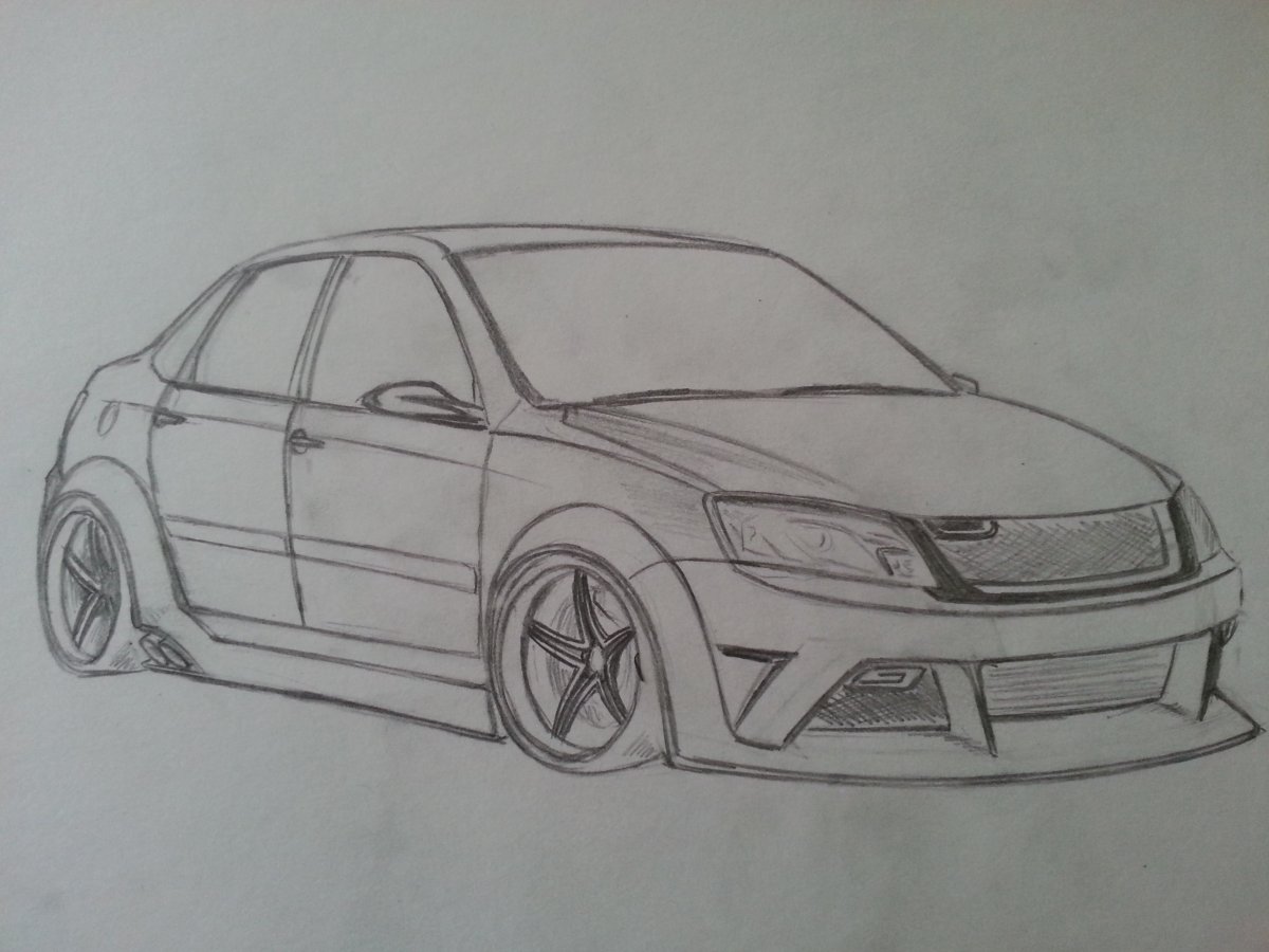 Полицейская Лада Ларгус раскраска