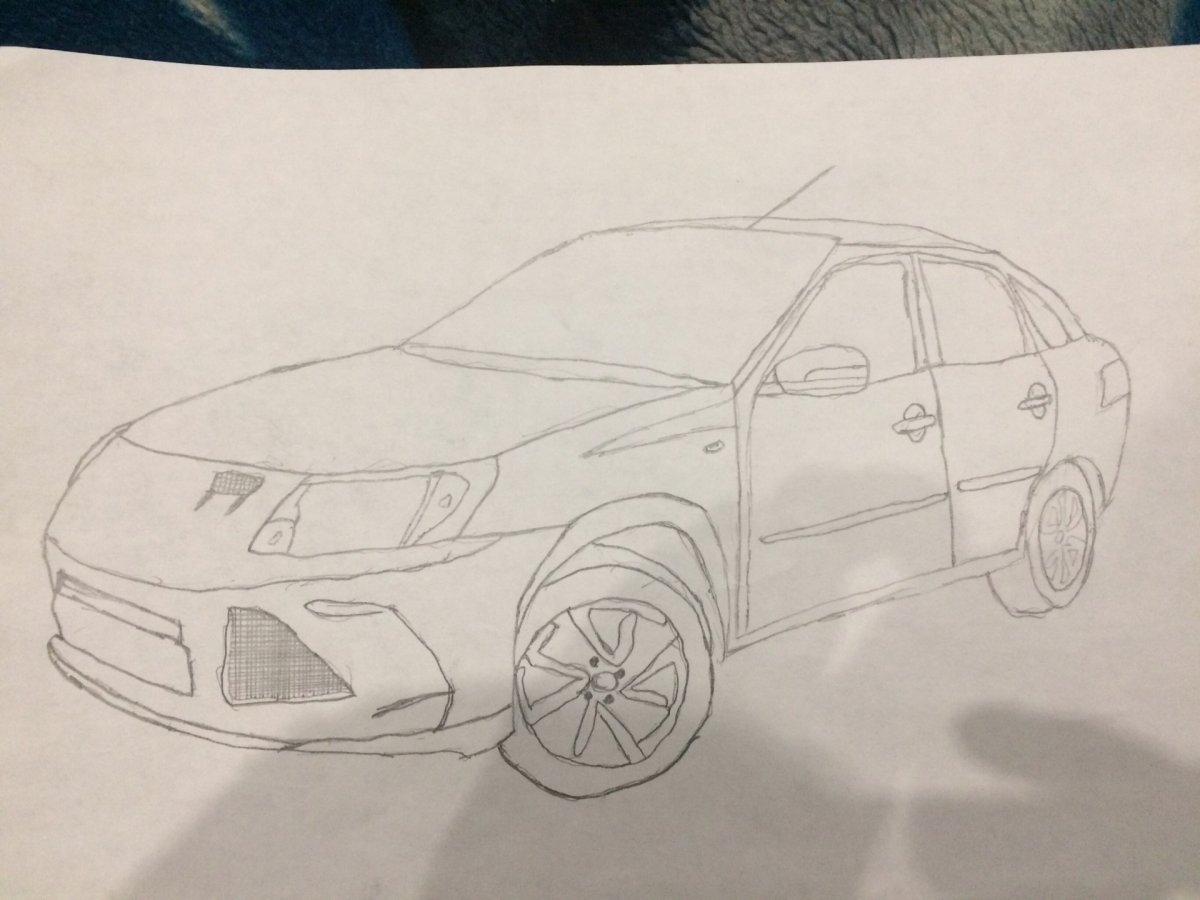 Раскраска Лада Веста св кросс