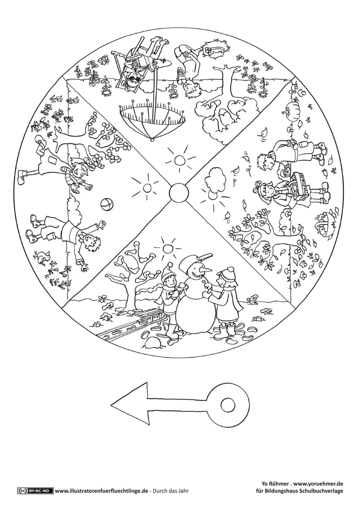 Круг времена года для детей