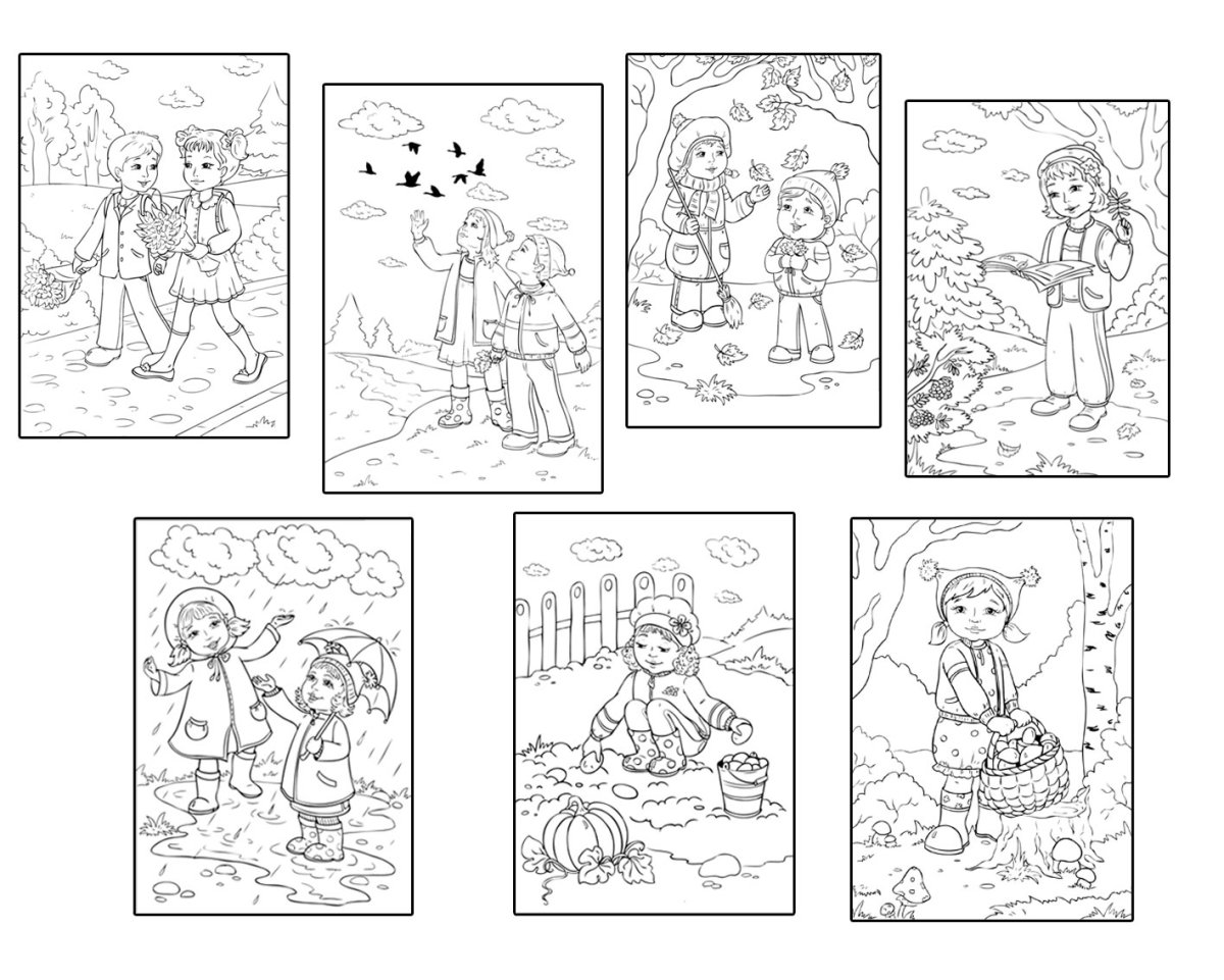 Календарь раскраска