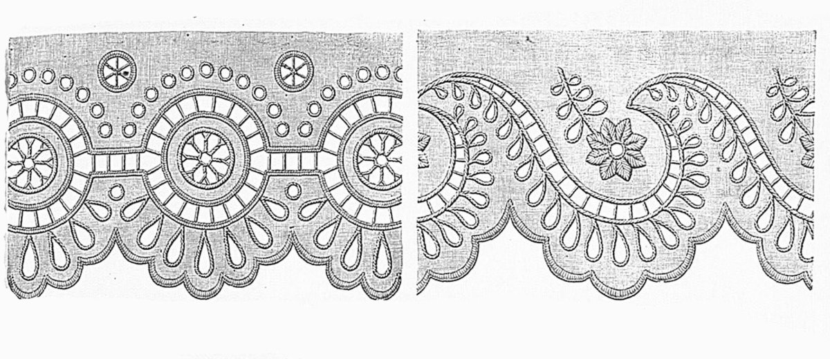 Кайма Ришелье вышивка