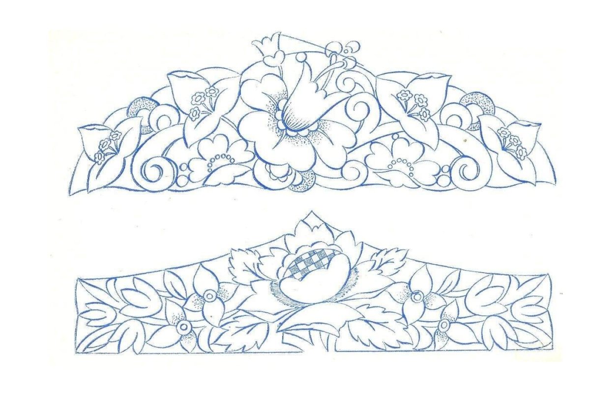 Узоры для вышивки гладью Ришелье