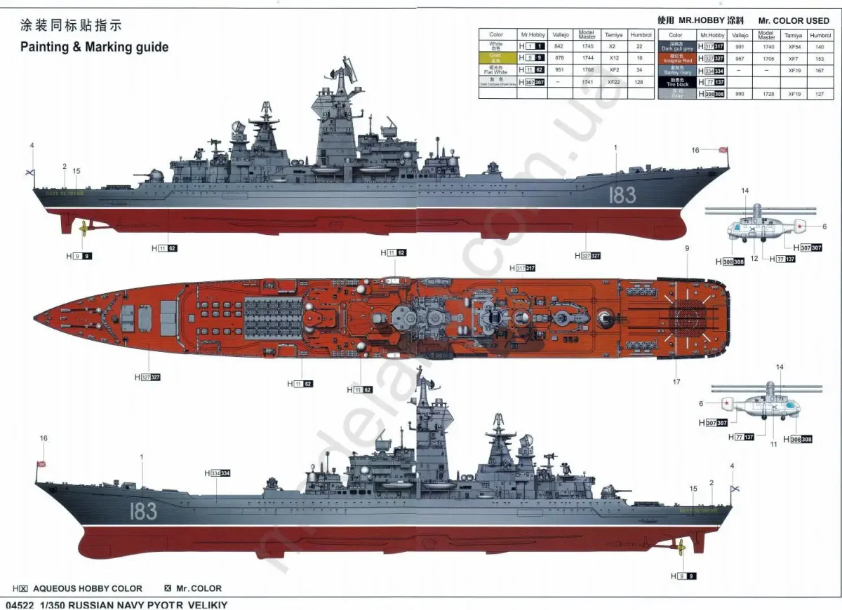 Крейсер пётр Великий чертежи