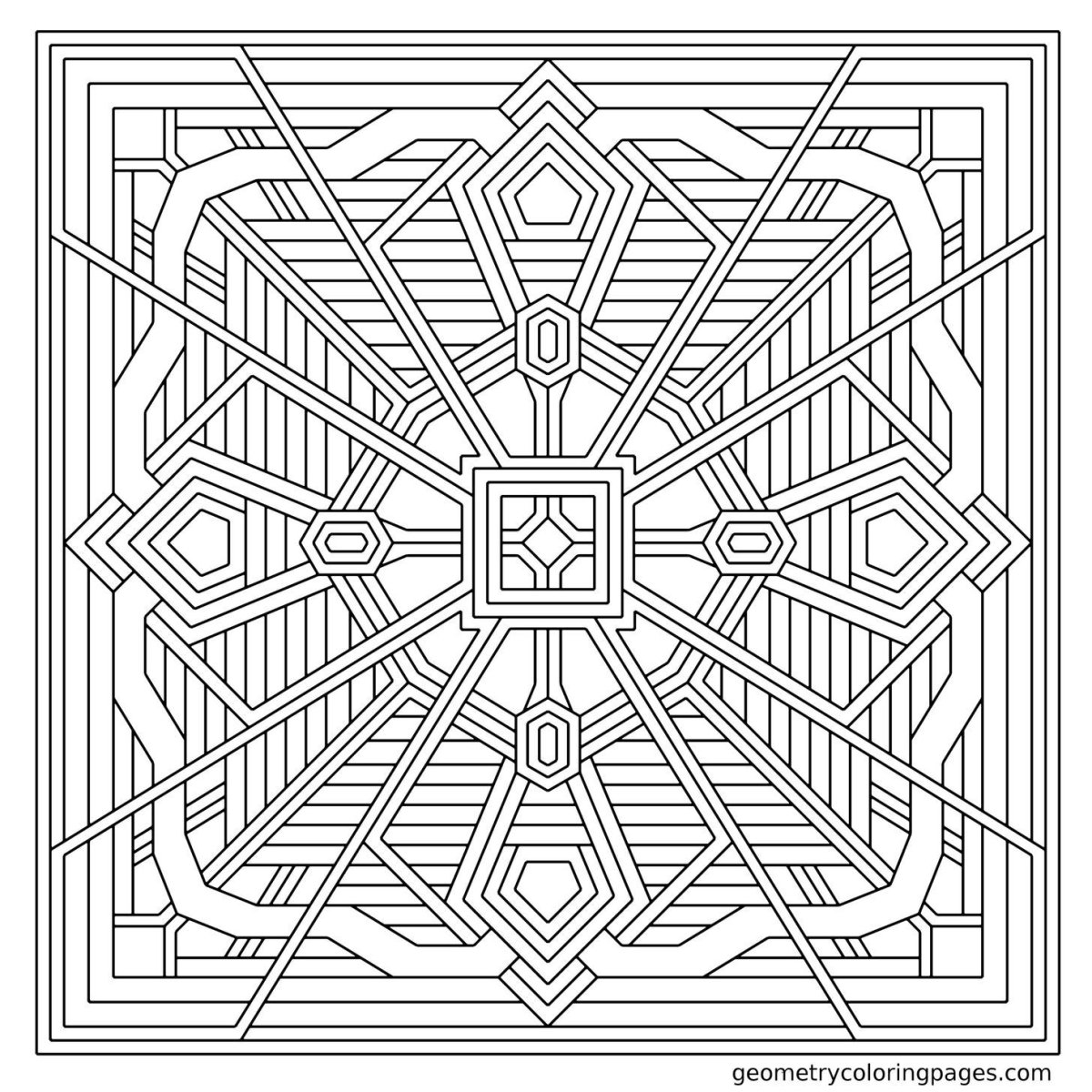 Мандала квадратная