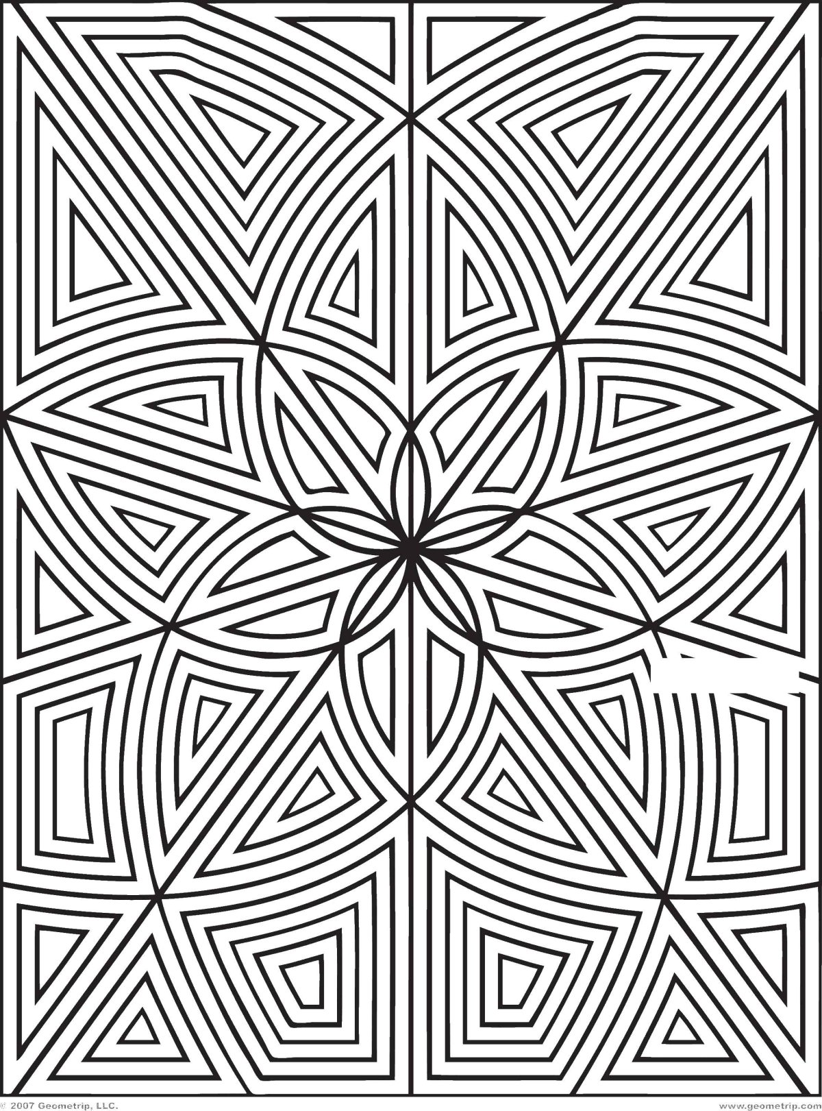 Сложный геометрический орнамент