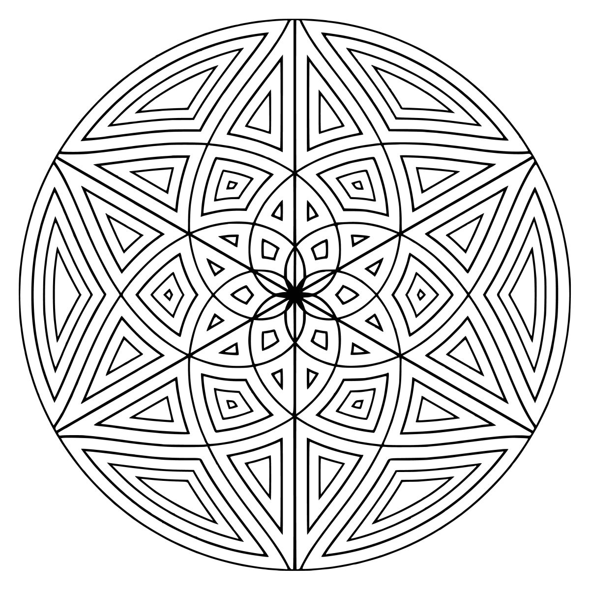 Геометрический узор в круге