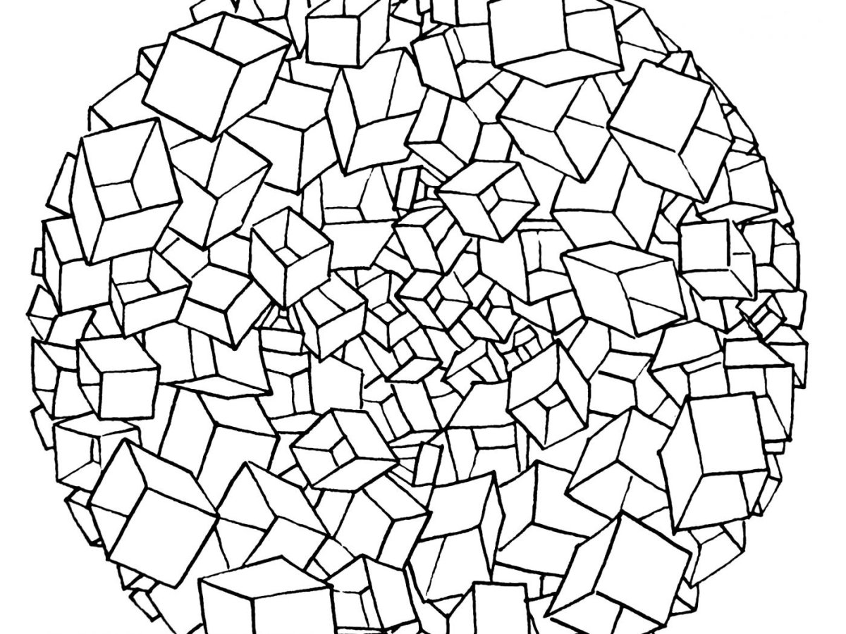 Сложные раскраски 3д