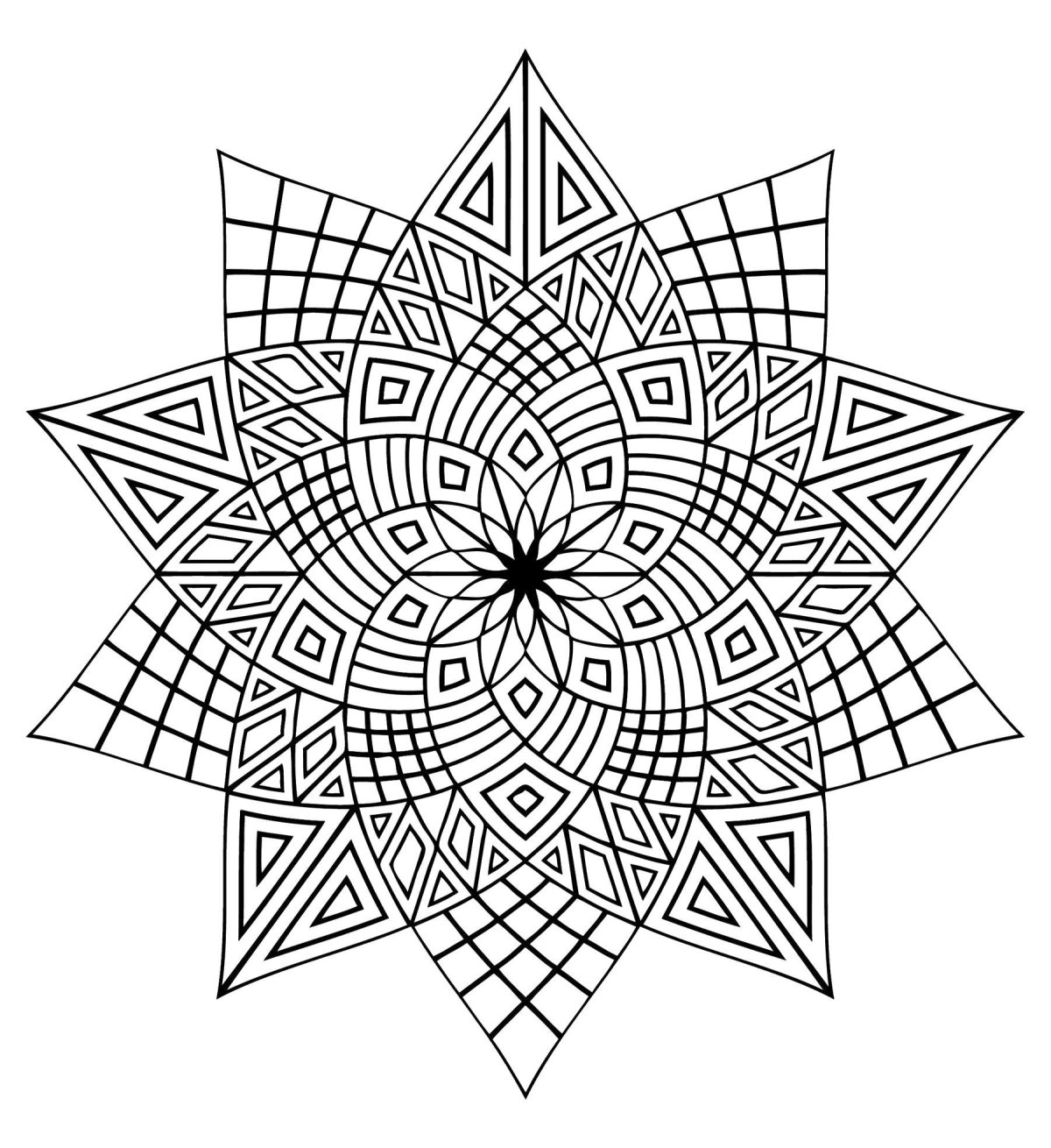 Сложные геометрические узоры