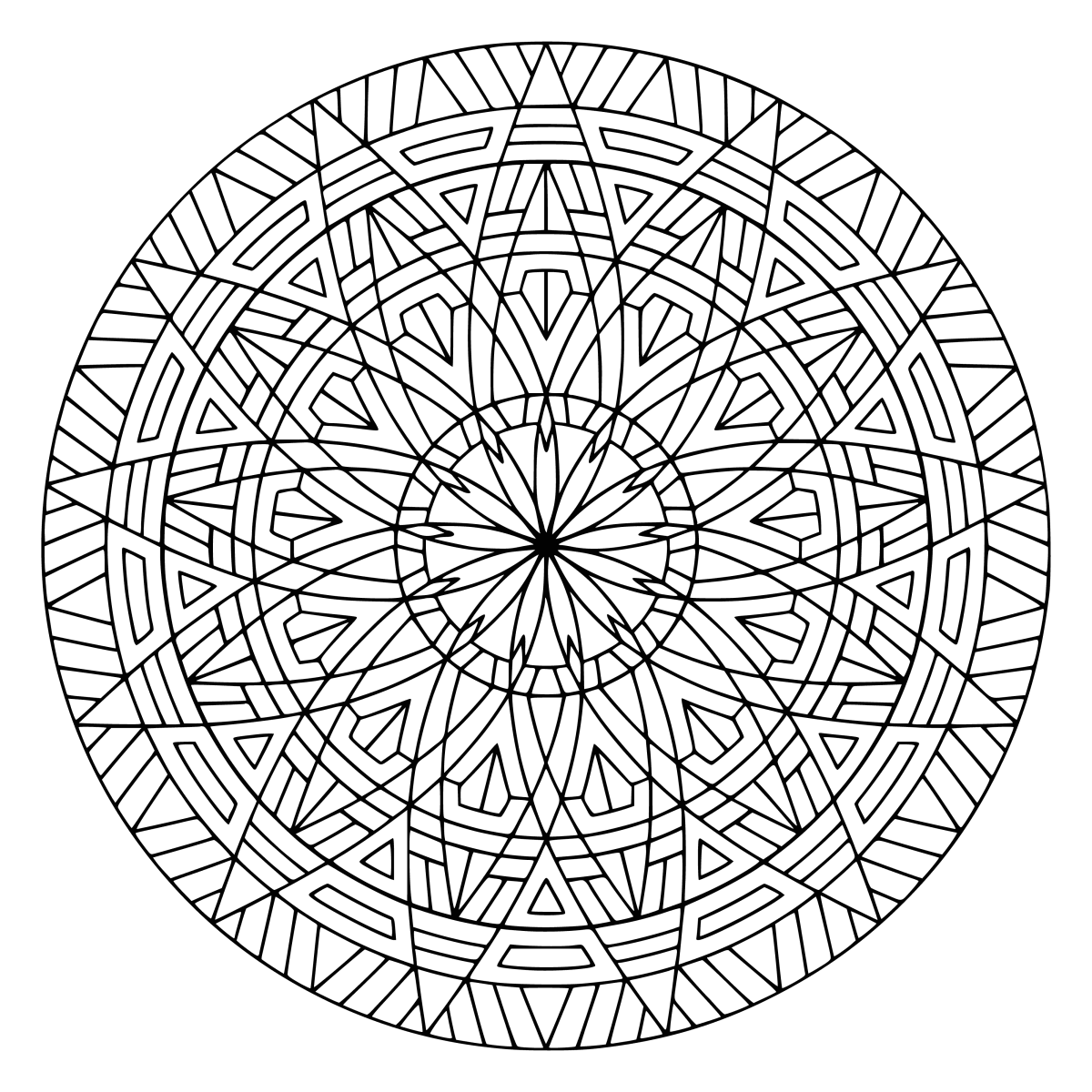 Сложные геометрические узоры