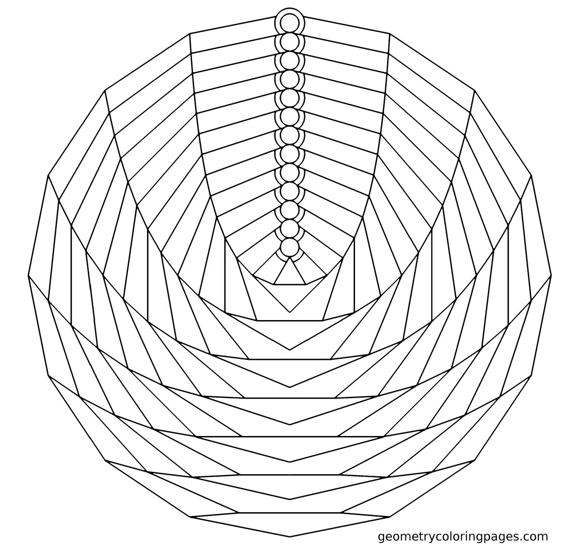 Раскраска антистресс спираль