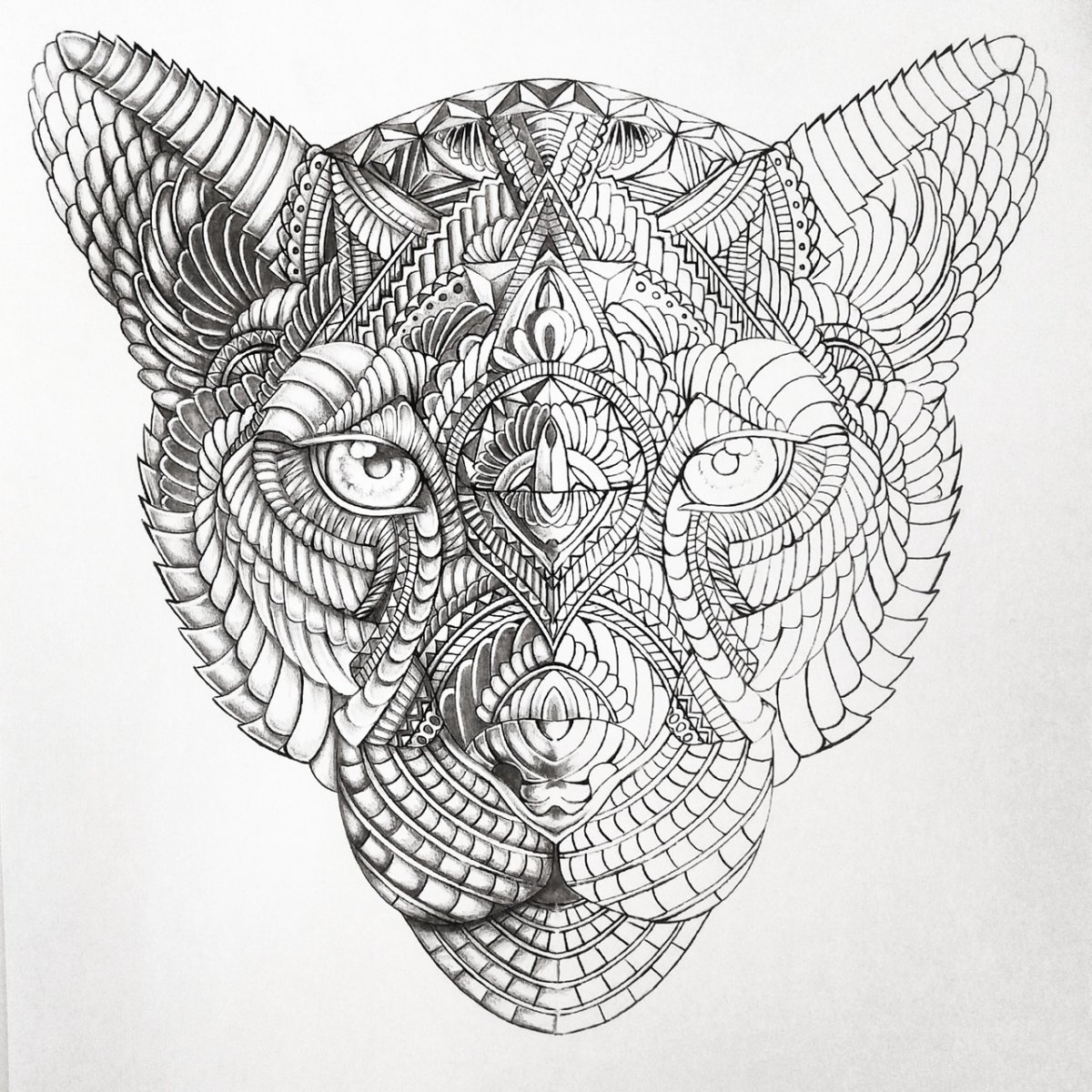 Геометрические животные сложные