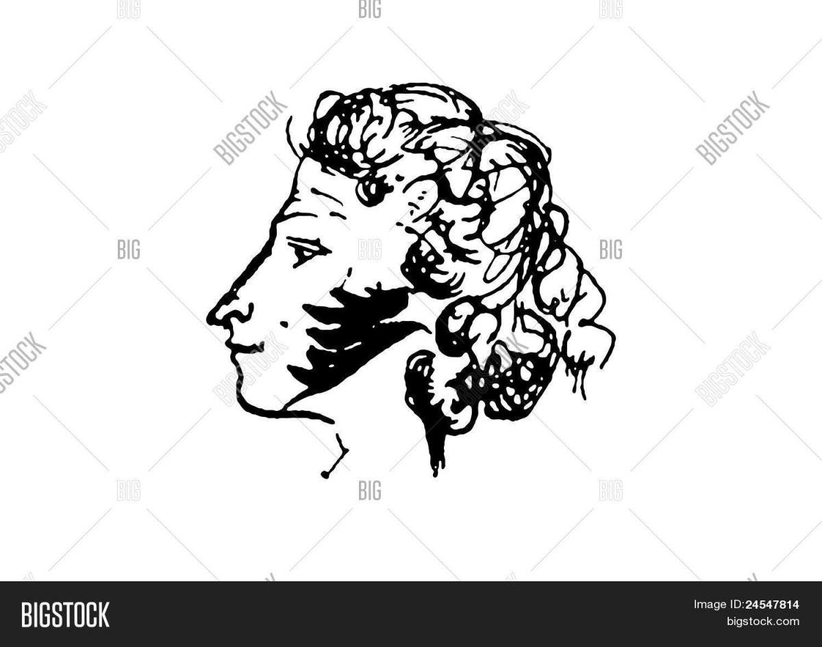 Пушкин нарисовать