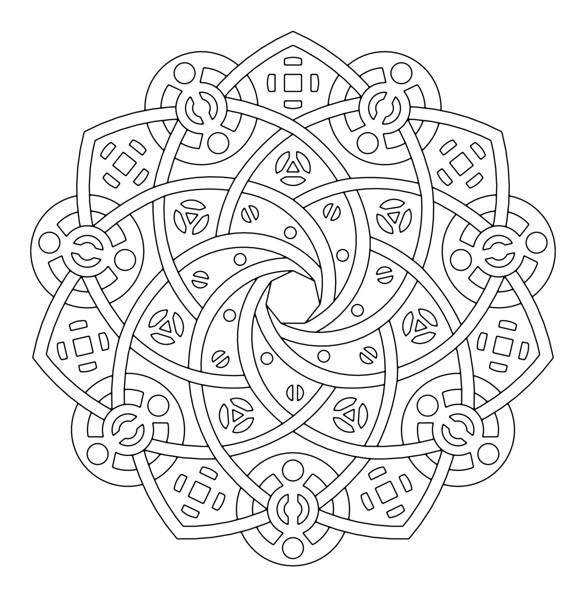 Раскраска антистресс "Мандала"