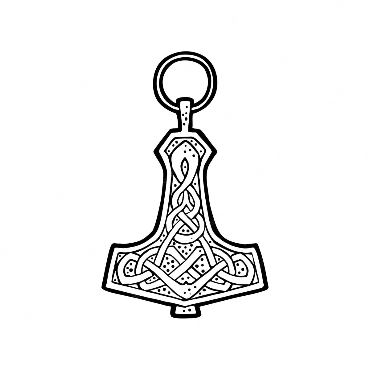 Эскиз молота тора