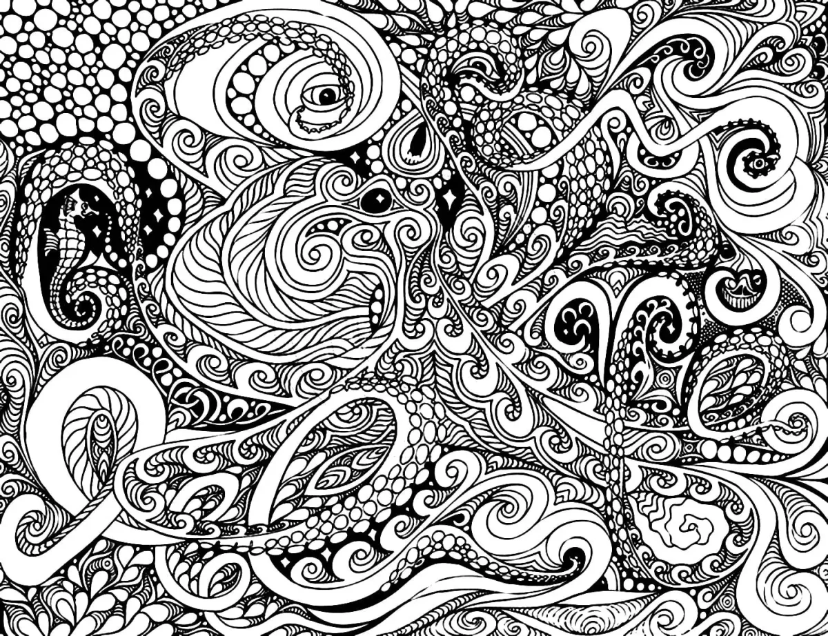 Раскраска абстракция