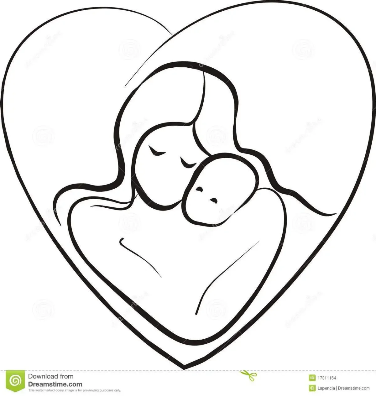 Рисунок для мамы легкий