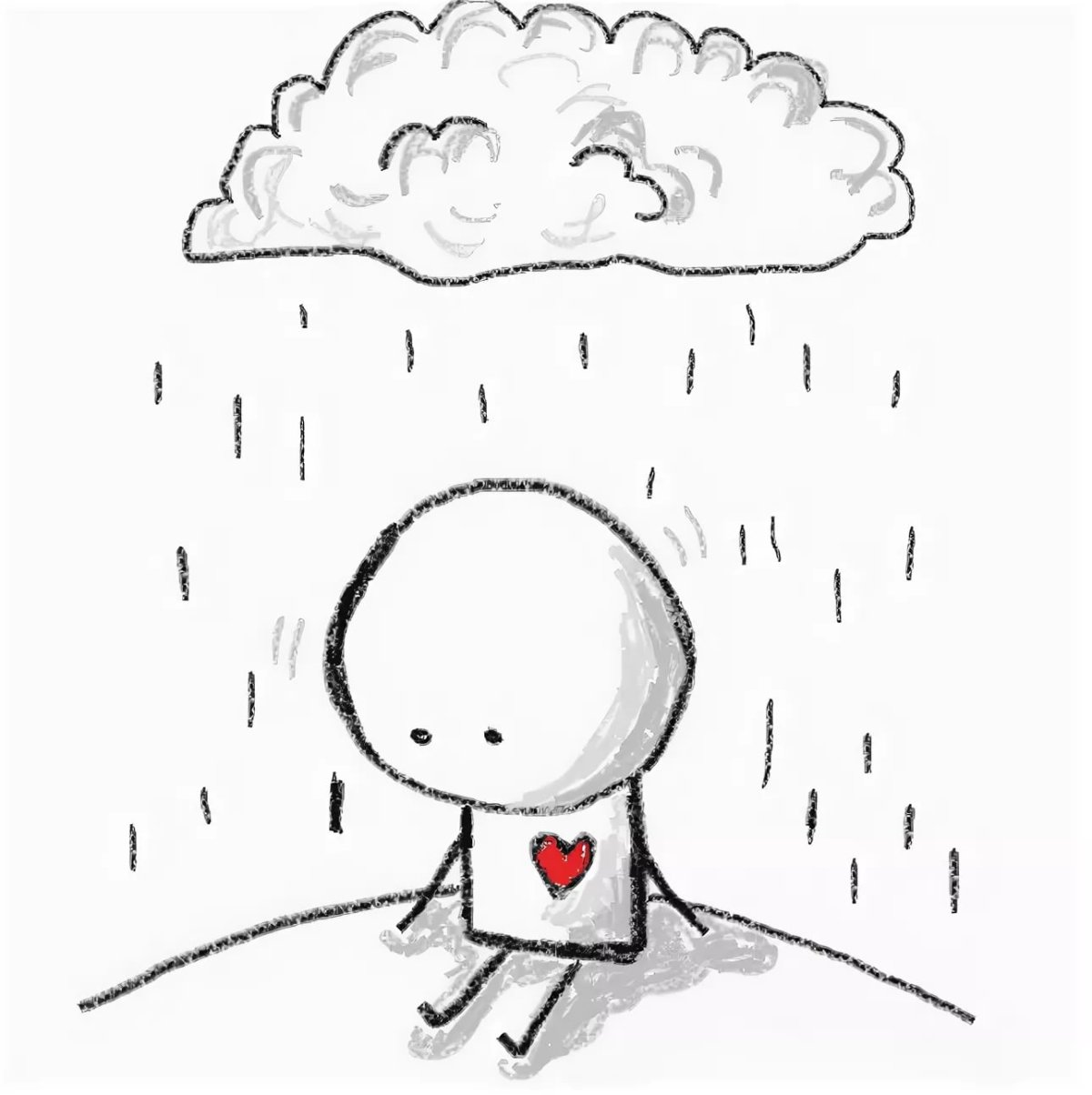 Раскраска Плачущий человек