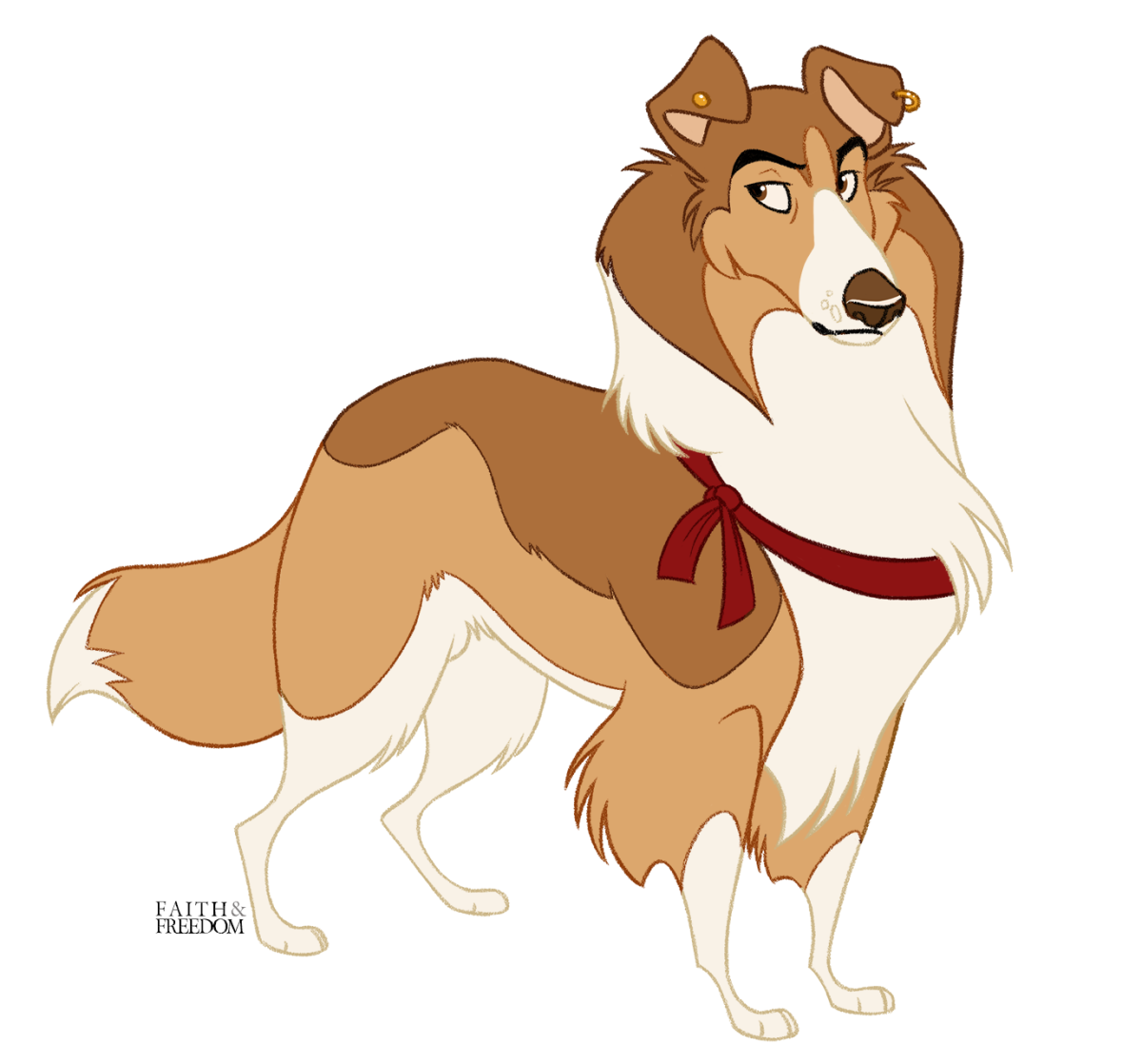 Колли мальчик и девочка