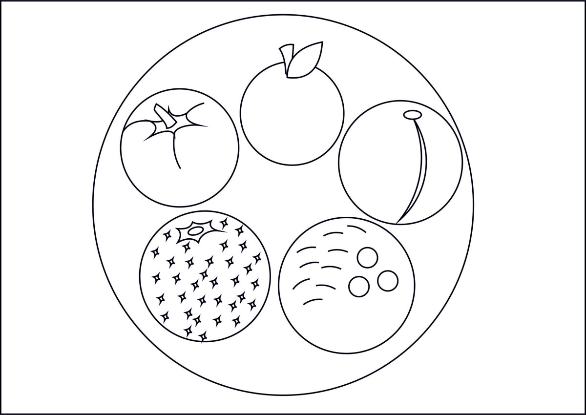 Тарелка раскраска