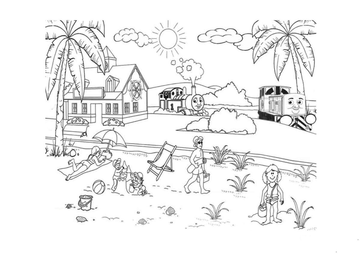 Осенние каникулы раскраска