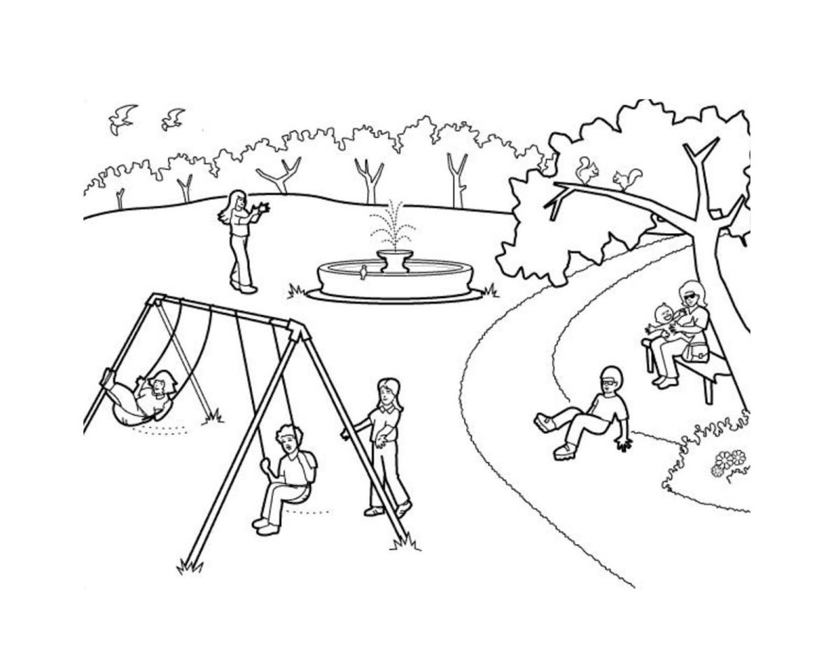 Лето раскраска для детей