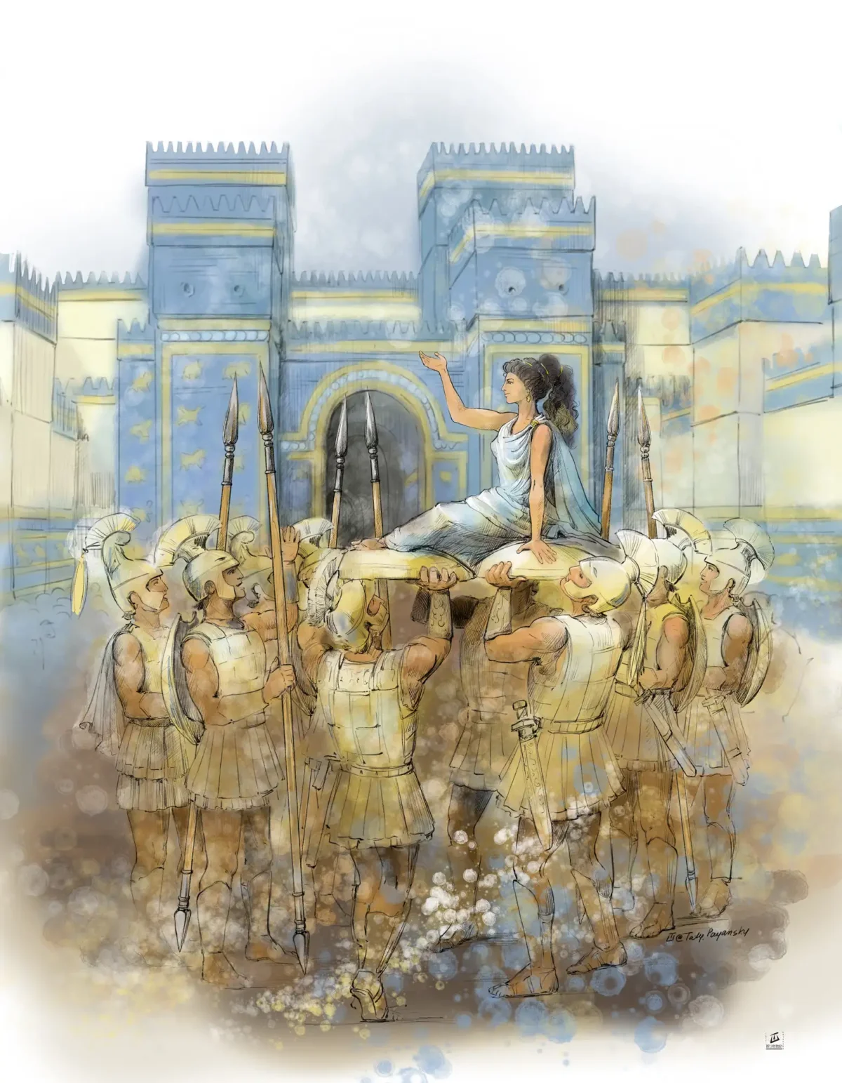 Иллюстрации к Таис Афинская художники Галина Бойко и Игорь Шалито