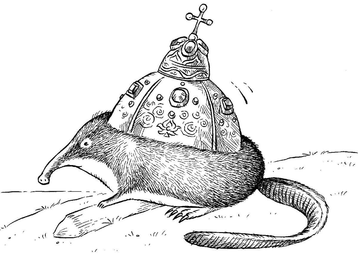 Крот раскраска