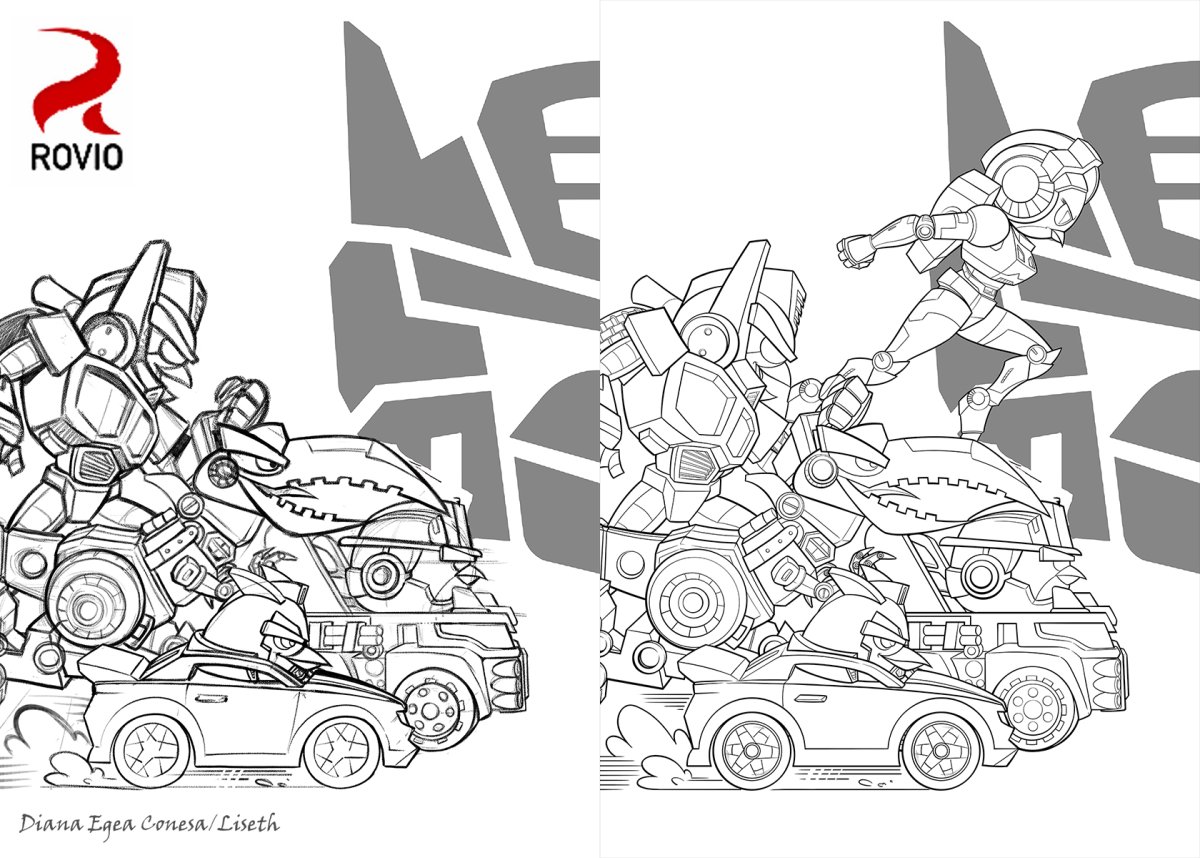 Раскраска трансформеры боты спасатели Оптимус