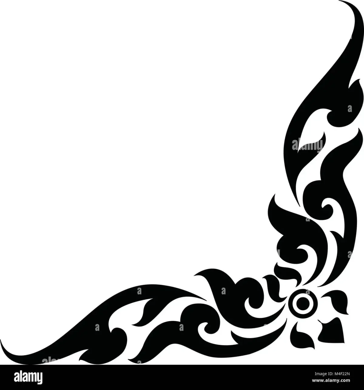 Растительный узор угловой