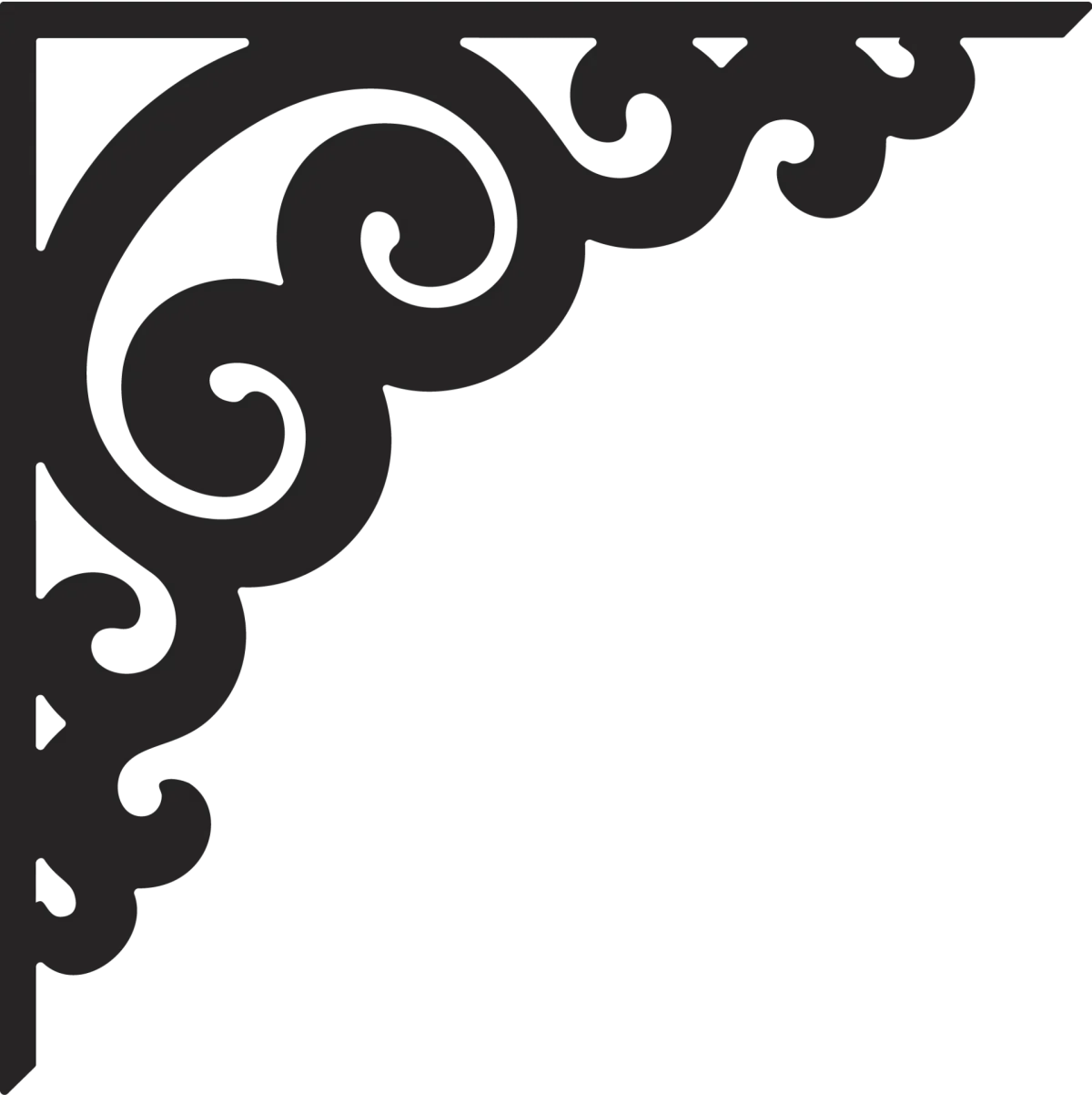 Графический узор угловой