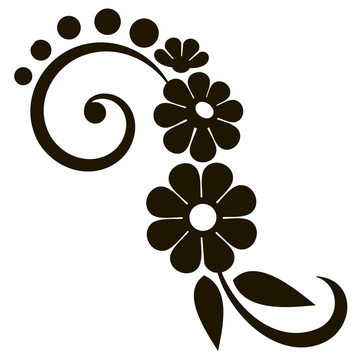 Трафарет геометрический угловой узор