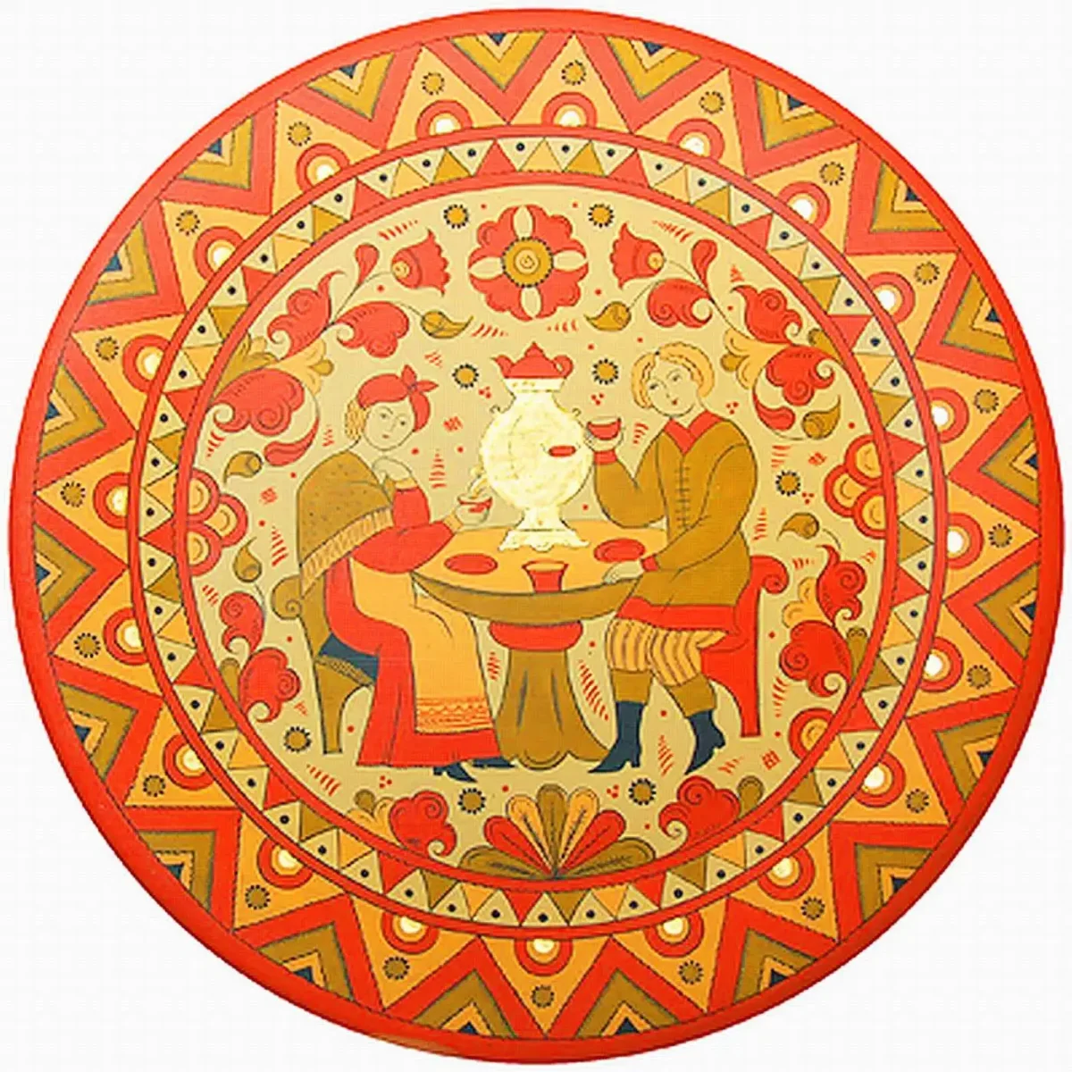 Борецкая роспись солнце