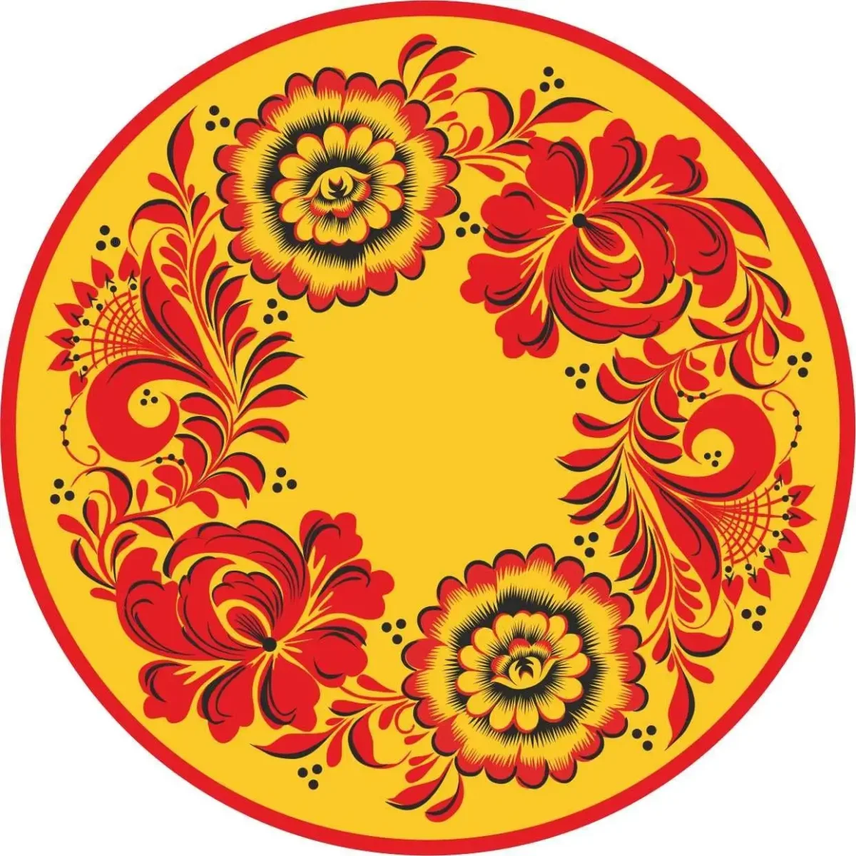 Роспись Хохломская русская народная