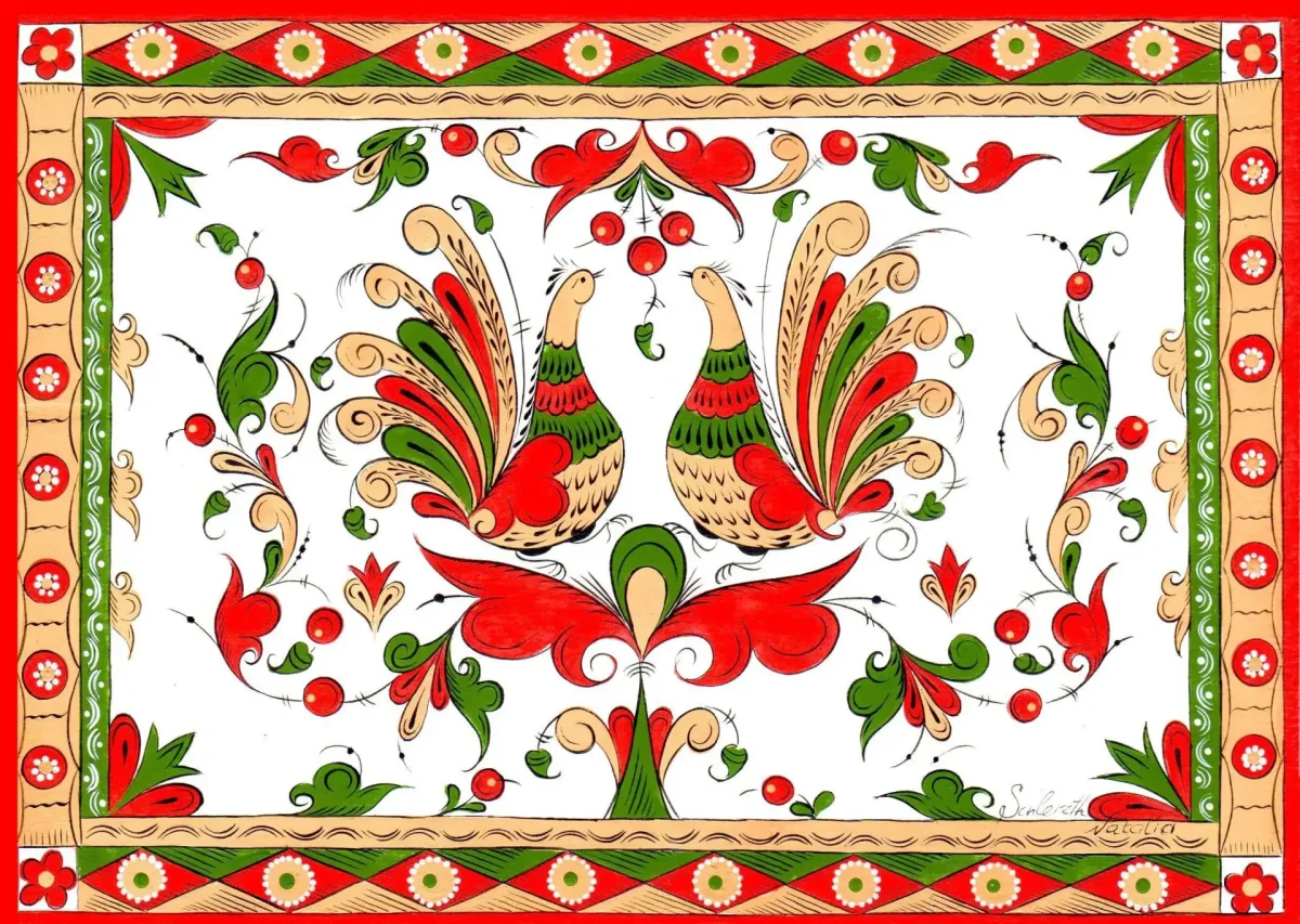 Северодвинская роспись пермогорская