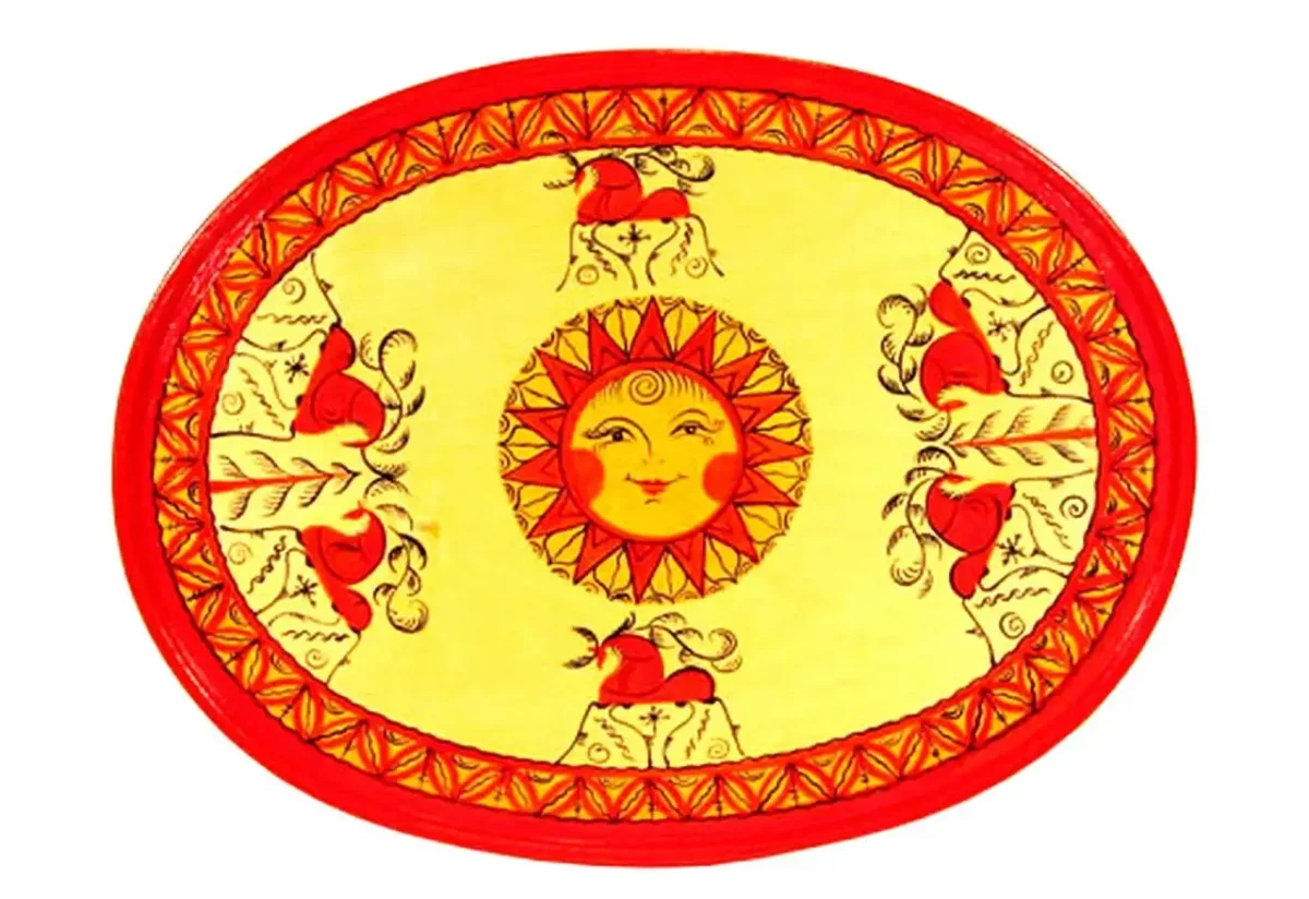 Мезинская роспись солнце