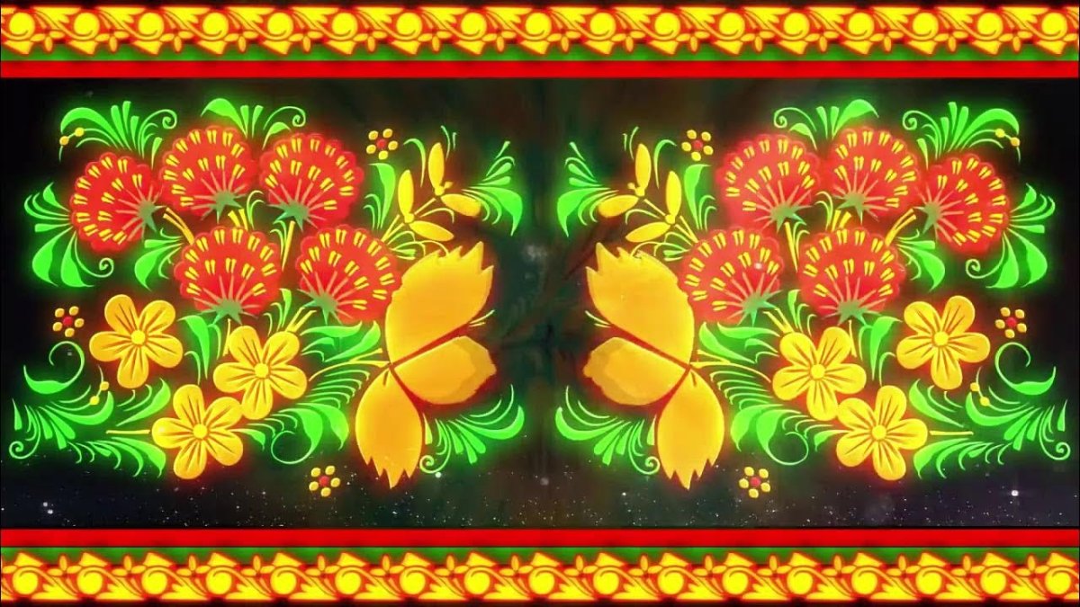 Футаж роспись народная