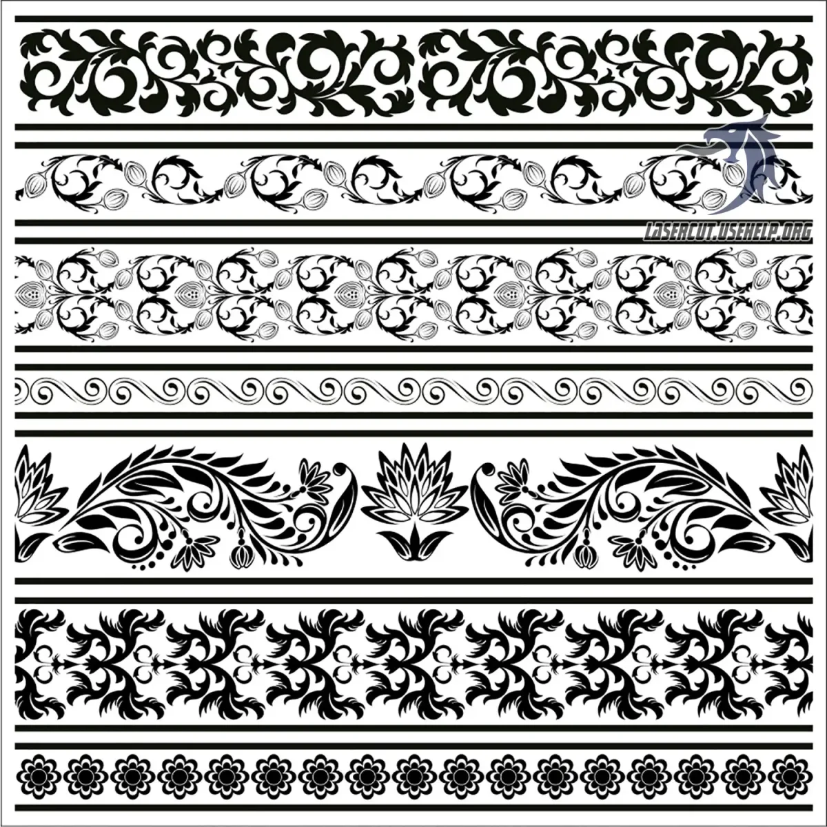 Кубачинский растительный орнамент