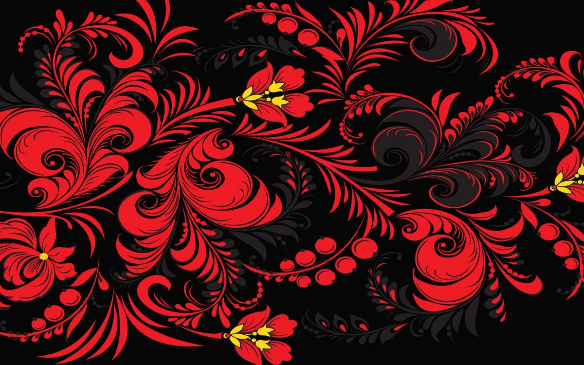 Хохлома паттерн вектор