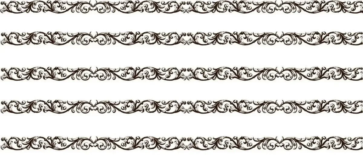 Монохромные бордюры для декупажа